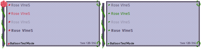 Rose VineS balloon variants