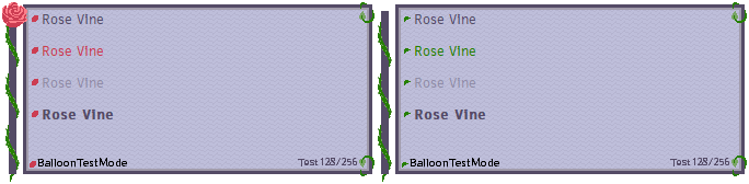 Rose Vine balloon variants