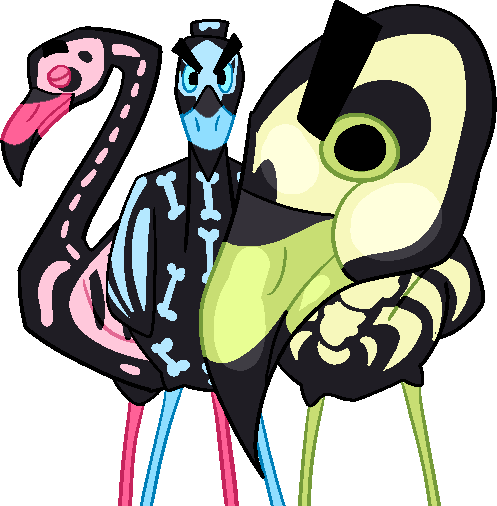 Halloween Flamingo shell