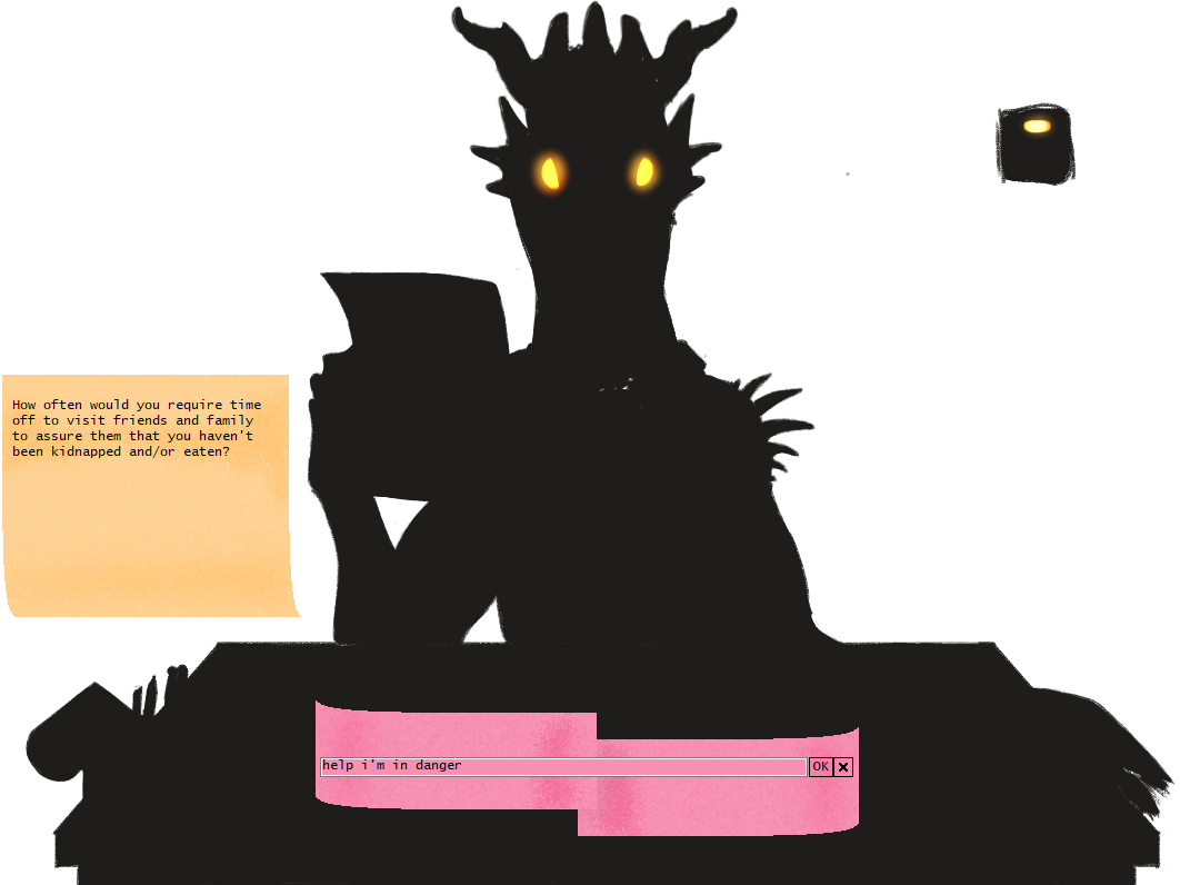 Boss visiting friends dialogue